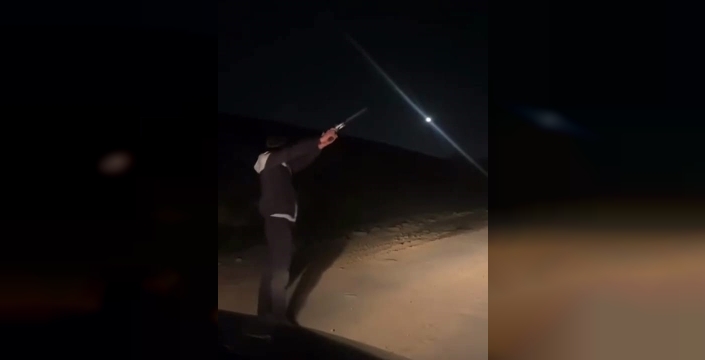 Bursa'da havaya ateş açan şahıs sosyal medyada yakalandı