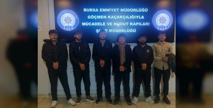 Bursa'da kaçak göçmen operasyonu: 17 kişi yakalandı
