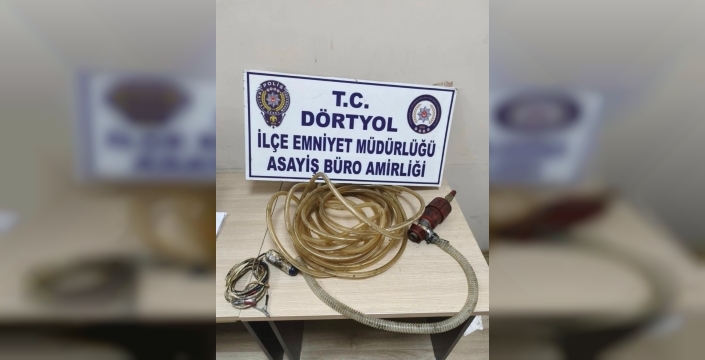 Dörtyol'da tırları soyan hırsızlık şüphelisi yakalandı, çalıntı mazotlar ele geçirildi