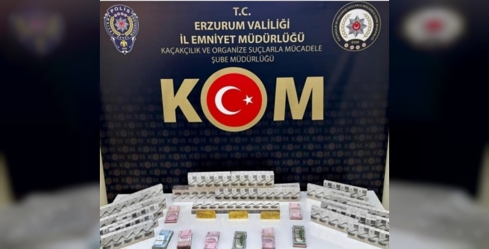 Erzurum'da nefes kesen operasyon: 25 milyon TL değerinde altın, sigara ve para çıktı!