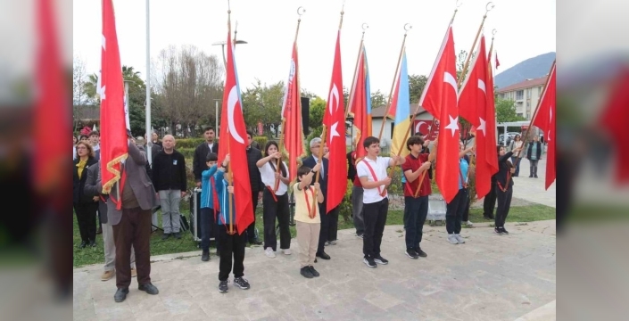 Fethiye'de Çanakkale Zaferi'nin 111'inci yılı coşkuyla kutlandı