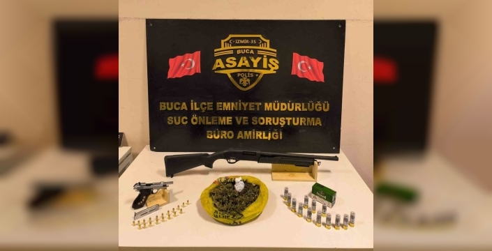 İzmir'de aranan şahıs, silah ve uyuşturucuyla yakalandı
