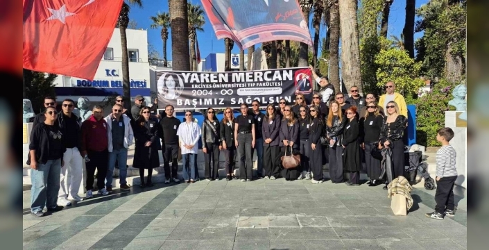 Kazada hayatını kaybeden Yaren, Bodrum'da duygu dolu bir törenle anıldı