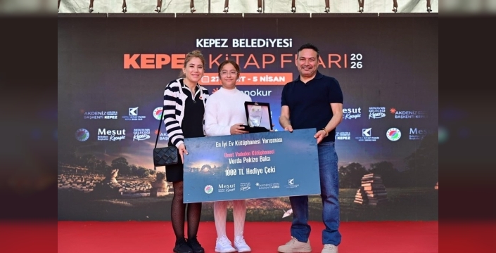 Kepez'de ev kütüphaneleri ödüllendirildi, genç okurlar parladı