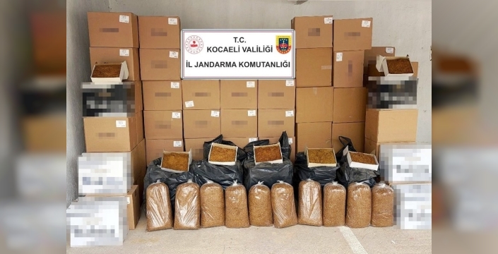 Kocaeli'de nefes kesen operasyon: 1 milyon TL'lik kaçak makaron ve tütün yakalandı!