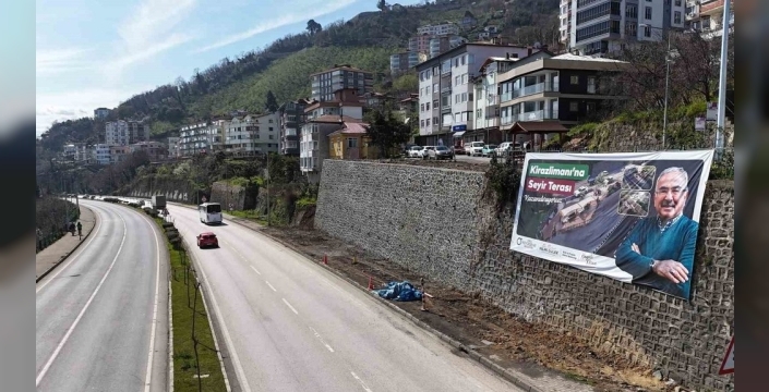 Ordu'ya yeni bir seyir terası geliyor
