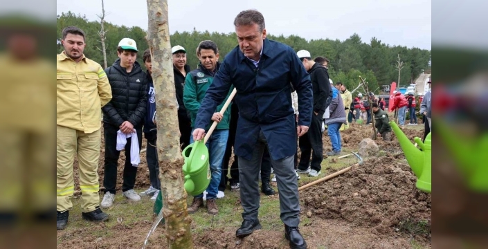 Şeyh Edebali anısına 700 çınar fidanı toprakla buluştu: Tarihe ve doğaya vefa