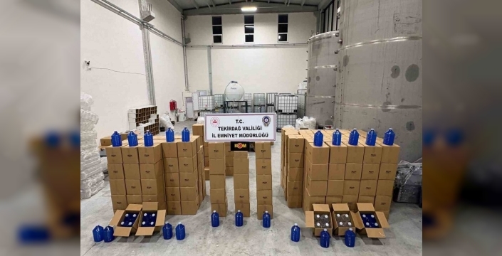 Tekirdağ'da dev alkol operasyonu: 17 tonun üzerinde etil alkol yakalandı