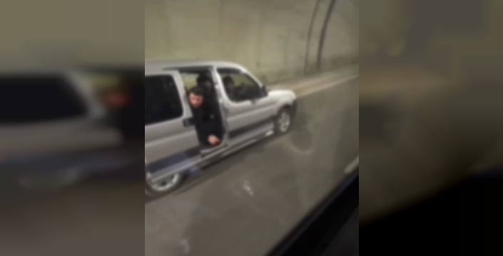 Tünelde dans eden sürücüye şok ceza: 180 bin TL ve 120 gün trafikten men!