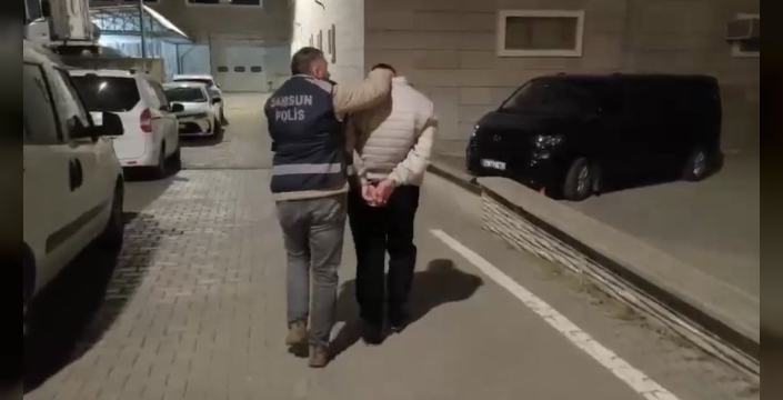 10 yıl 9 ay 22 gün hapis cezası olan şahıs Atakum'da yakalandı