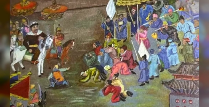 Çin müzesinde Kırgızları ve Manas destanını anlatan resimler keşfedildi
