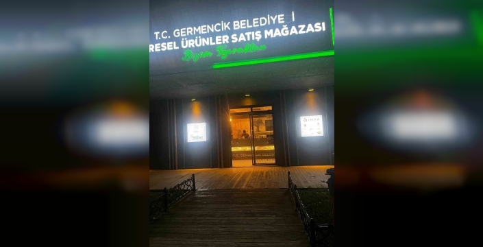 Germencik belediye satış mağazasına gece yarısı kurşun yağmuru!