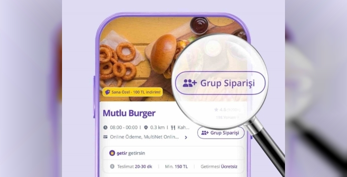 GetirYemek, grup siparişi özelliği ile sipariş süreçlerini kolaylaştırdı