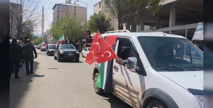 Iğdır'dan Netanyahu'ya sert tepki: 500 araçlık konvoyla 'Zalimin Karşısındayız' dendi