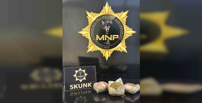 Muş'ta narkotik operasyonlarında büyük başarı: 762 gram skunk ele geçirildi