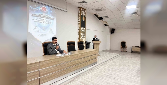 Seydikemer'de öğrencilere dijital güvenlik eğitimi verildi