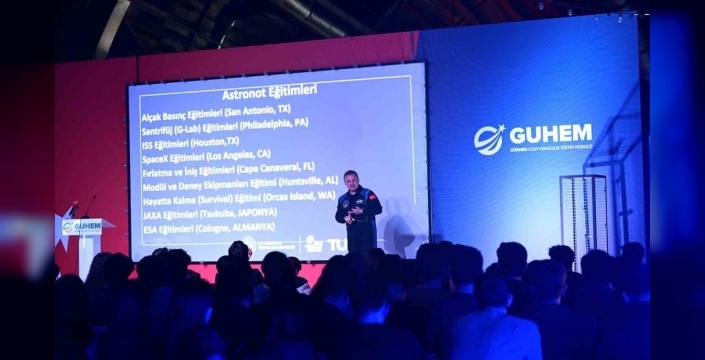 Türkiye'nin ilk astronotu Gezeravcı, GUHEM'de uzay hayallerini anlattı: 'Ufkun ötesi'ne yolculuk