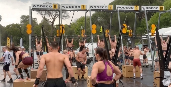 Alsancak Fitness Festivali'nde sağanak yağışa rağmen coşku devam etti