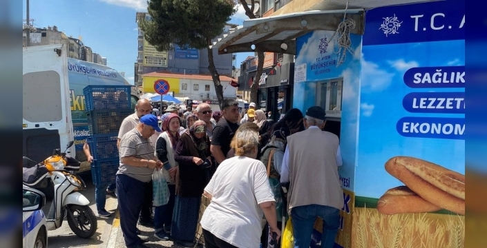 Aydın'da bayram öncesi halk ekmekte yoğunluk artıyor