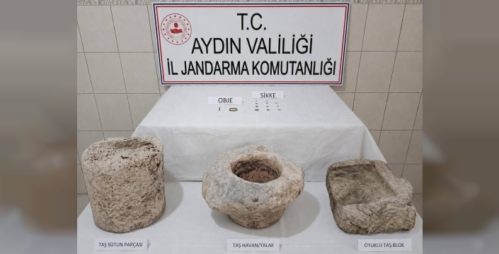 Bozdoğan'da Roma hazinesi peşinde koşan şüpheliye jandarmadan nefes kesen operasyon!