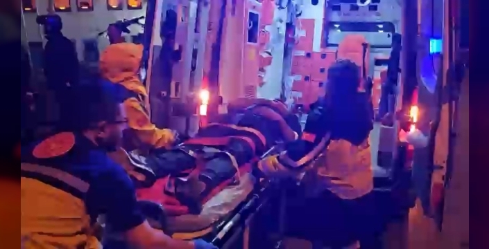 Bursa'da akılalmaz kaza: Motosikletli sürücü merdivenlerden böyle uçtu!