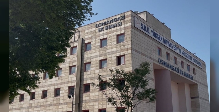 Bursa'da hastane yakınında doğalgaz yangını paniği