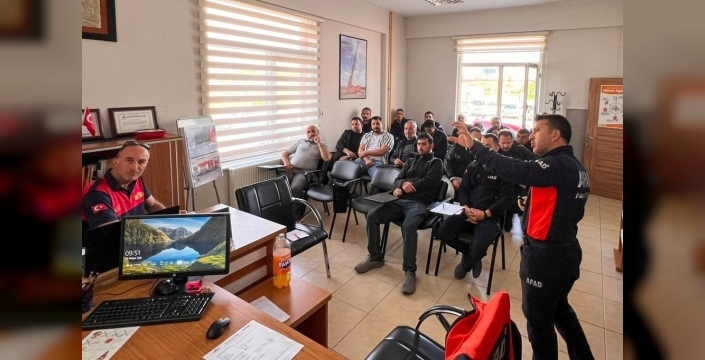 Erzincan'da itfaiye personeline eğitim seferberliği