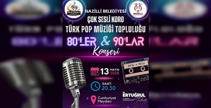 Nazilli Cumhuriyet Meydanı'nda müzik dolu bir gece bekleniyor