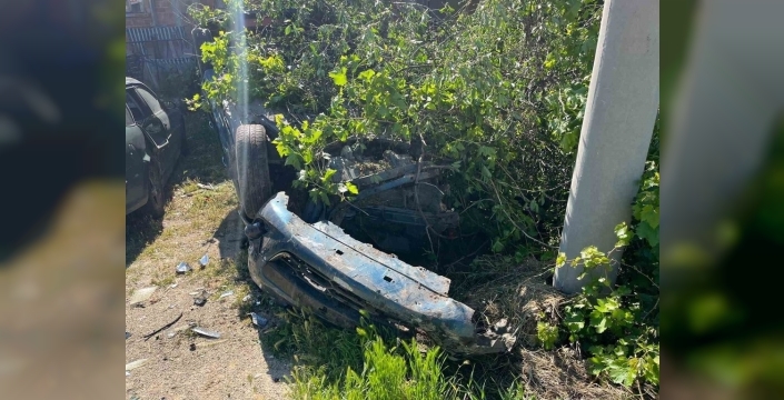 Afyonkarahisar'da takla atan otomobilin sürücüsü yaralandı