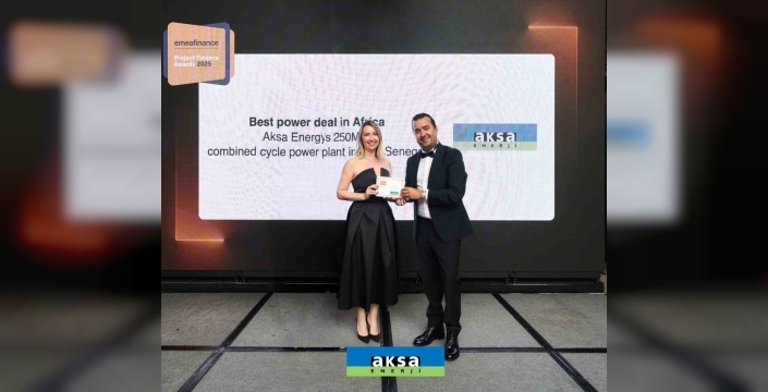 Aksa Enerji, EMEA Finance'ten iki ödül birden kazandı