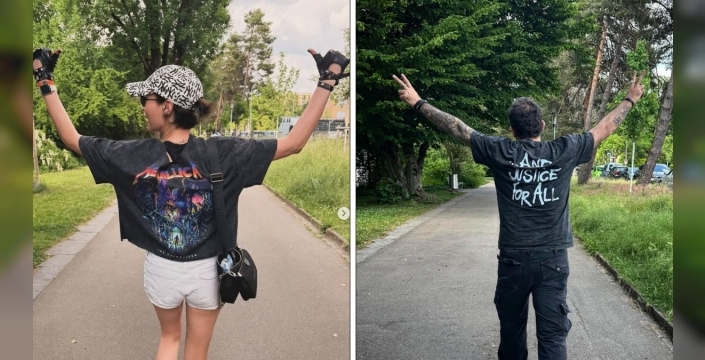 Aşk dedikoduları metallica konseriyle alevlendi: Barış Atay ve Ecem Özkaya'dan şaşırtan paylaşımlar