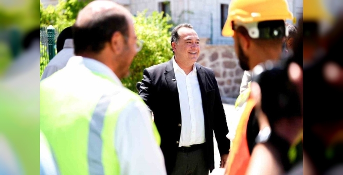 Başkan Dutlulu, Akgedik TOKİ 2. Etap'ta su altyapı çalışmalarını yerinde inceledi