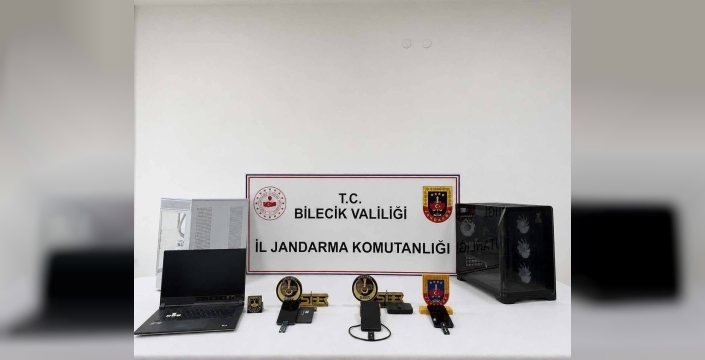 Bilecik'te dolandırıcılık operasyonu: 12 dijital materyal ele geçirildi