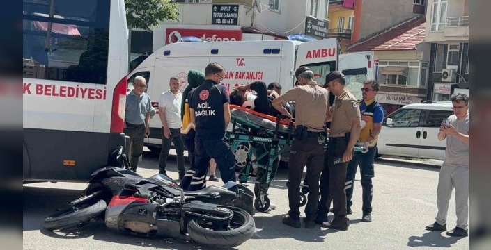 Bilecik'te yürekler ağza geldi: Motosikletli ölümden döndü