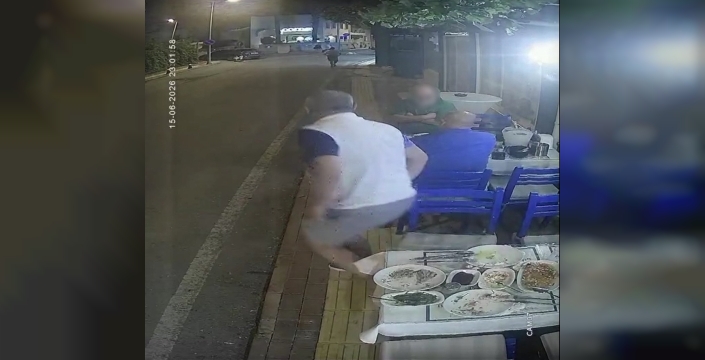 Bodrum'da restoran hesabını ödemeden kaçan iki şahıs güvenlik kamerasına yakalandı