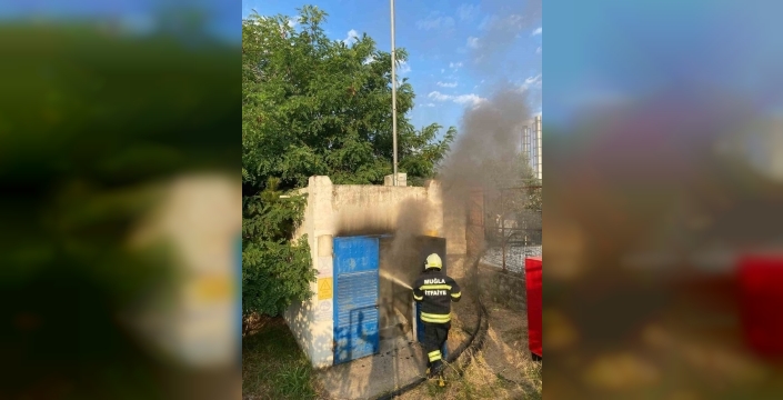 Bodrum'da trafo binasında çıkan gizemli yangın kontrol altına alındı