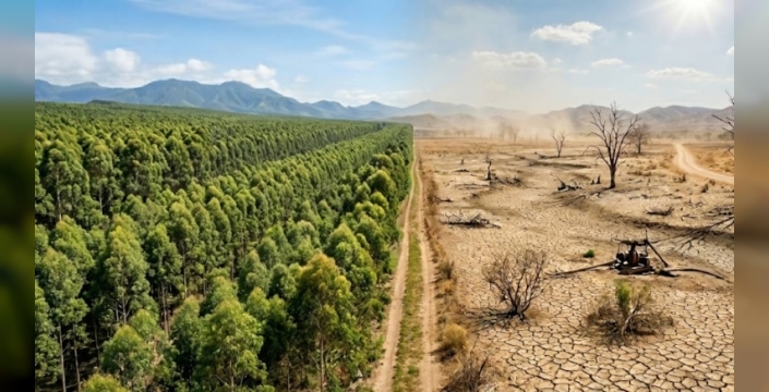 Brezilya'da okaliptüs plantasyonları kırsalı çöle dönüştürüyor