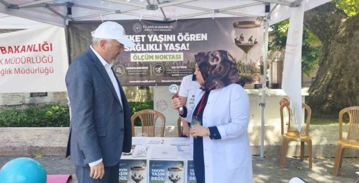 Bursa'da hareket yaşını öğren kampanyasına büyük ilgi