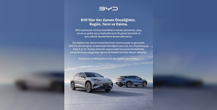 BYD, Türkiye'deki yatırımlarının durdurulması hakkında resmi açıklama yaptı