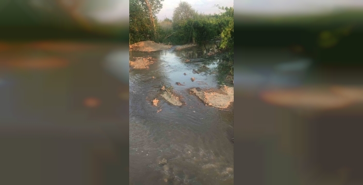 Cindere Barajı'ndan salınan su, tarım arazilerini vurdu