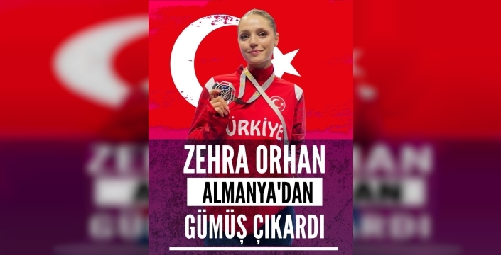 Denizlili taekwondocu Zehra Orhan'dan Almanya'da gümüş madalya: Olimpiyat yolunda kritik 18 puan
