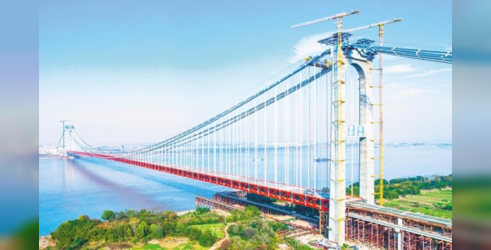 Dev köprüde sona yaklaşıldı: Çift katlı dev yapı iki şehri bağlıyor