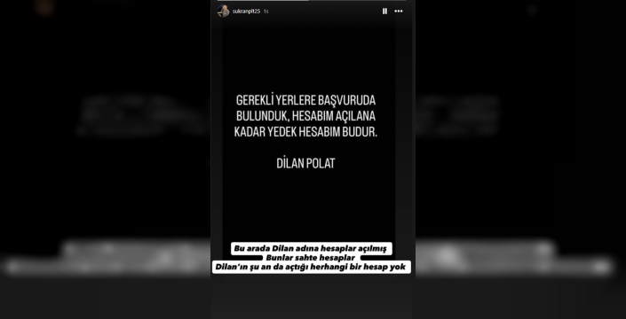 Dilan Polat'tan Instagram hesabının kapanması sonrası dikkat çeken açıklama