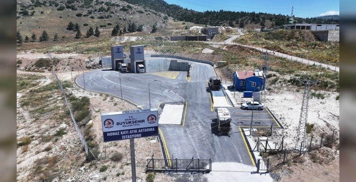 Honaz'da katı atık aktarım istasyonu faaliyete geçti