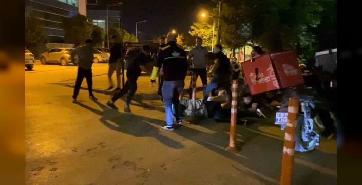 İnegöl'de motokuryeler ve işletme sahipleri arasında kavga: 10 gözaltı