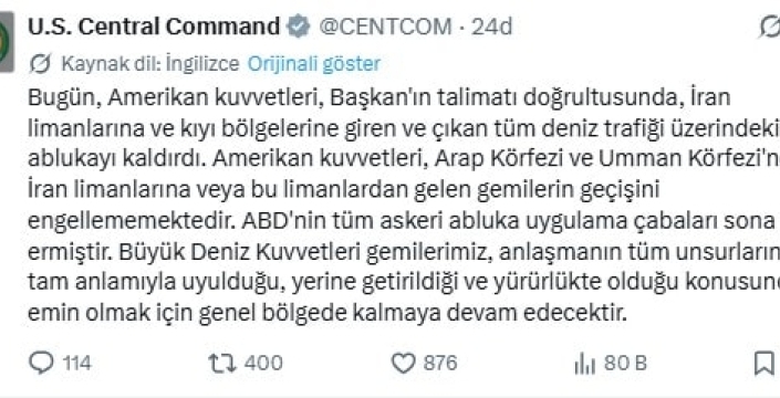 İran limanlarına yönelik ablukanın kaldırılmasıyla Körfez'de yeni bir dönem başlıyor