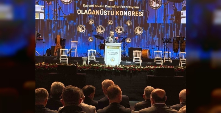 İsa Gün, Kayseri Sivaslı Dernekler Federasyonu'nda başkanlık koltuğuna yeniden oturdu