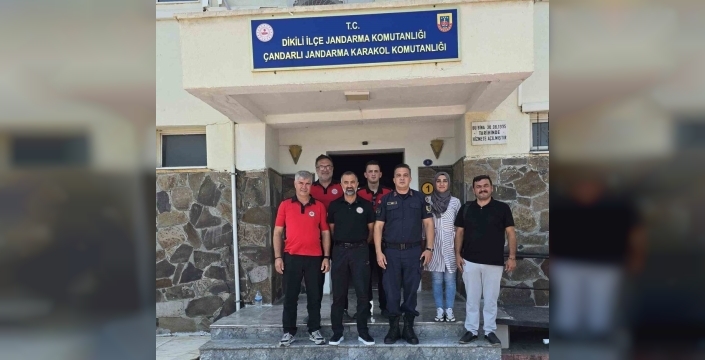 İZAKUT, Çandarlı Jandarma'yı ziyaret ederek iş birliğini güçlendirdi