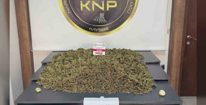 Kayseri'de 15 kilo uyuşturucu operasyonuyla ele geçirildi