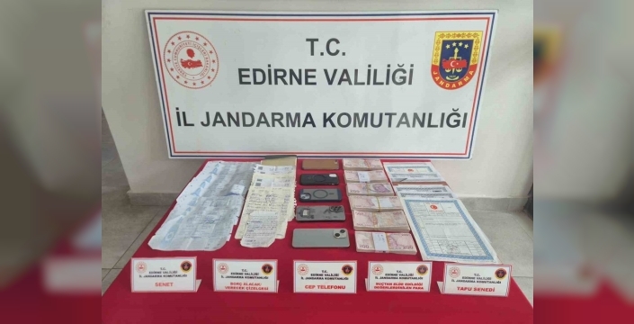Keşan'da tefecilik operasyonu: 6 şüpheli tutuklandı